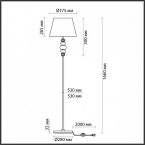 Торшер Odeon Light Sochi 4896/1F в Нижнекамске - nizhnekamsk.mebel24.online | фото 4