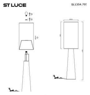 Торшер ST-Luce Jackie SL1354.705.01 в Нижнекамске - nizhnekamsk.mebel24.online | фото 5