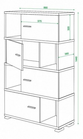 Тумба комбинированная Домино СБ-30/4 в Нижнекамске - nizhnekamsk.mebel24.online | фото 2