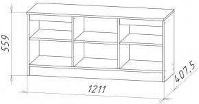 НИЦЦА-9 Тумба под ТВ (НЦ.09) в Нижнекамске - nizhnekamsk.mebel24.online | фото 2