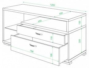 Тумба под ТВ ТК-10 М в Нижнекамске - nizhnekamsk.mebel24.online | фото 2
