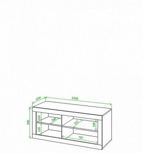 Тумба под ТВ Toivo Кон120 в Нижнекамске - nizhnekamsk.mebel24.online | фото 2