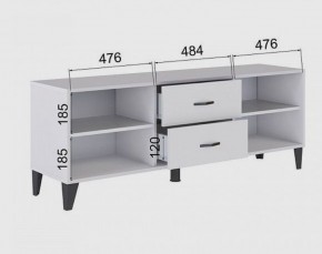Тумба под ТВ ТВМ-6 (белый) в Нижнекамске - nizhnekamsk.mebel24.online | фото 2
