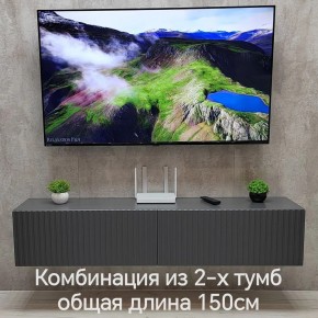 Тумба подвесная под ТВ LINES MTV1-MA 750 Темно-серый (Графит-M 10.1.25) в Нижнекамске - nizhnekamsk.mebel24.online | фото 10