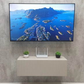 Тумба подвесная под ТВ LINES MTV3-MA 900 Бежевый (Леда-М 10.1.5) в Нижнекамске - nizhnekamsk.mebel24.online | фото 3