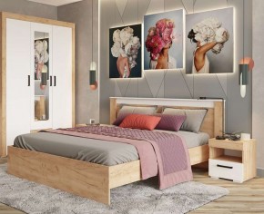 Тумба прикроватная Адель дуб крафт золотой/белый в Нижнекамске - nizhnekamsk.mebel24.online | фото 3