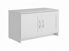 Тумба СИРИУС двухдверная низкая, цвет белый в Нижнекамске - nizhnekamsk.mebel24.online | фото