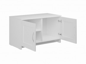 Тумба СИРИУС двухдверная низкая, цвет белый в Нижнекамске - nizhnekamsk.mebel24.online | фото 2