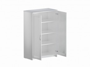 Тумба СИРИУС двухдверная высокая, цвет белый в Нижнекамске - nizhnekamsk.mebel24.online | фото 3