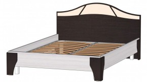 ВЕРОНА Кровать 1400 с основанием (Венге/Анкор светлый) в Нижнекамске по цене 14 260 руб. ВЕРОНА Кровать 1400 с основанием (Венге/Анкор светлый) в Нижнекамске - nizhnekamsk.mebel24.online | фото