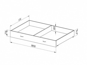 Ящик для металлических кроватей 120*190 (Венге) в Нижнекамске - nizhnekamsk.mebel24.online | фото