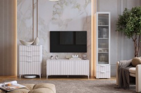 ЗЕФИР Гостиная К1 (белое дерево/белый муар) в Нижнекамске - nizhnekamsk.mebel24.online | фото 1