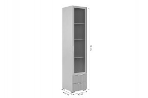 ЗЕФИР Гостиная К1 (белое дерево/белый муар) в Нижнекамске - nizhnekamsk.mebel24.online | фото 5