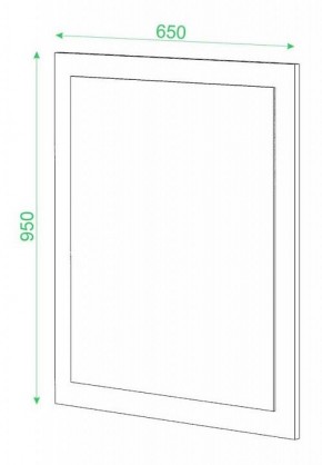 Зеркало настенное Домино в Нижнекамске - nizhnekamsk.mebel24.online | фото 2