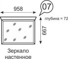 Зеркало настенное Венеция 7 бодега в Нижнекамске - nizhnekamsk.mebel24.online | фото 1